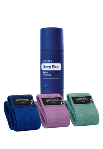 картинка Resistance Bands w/ Deep Blue Stck / Набор «Гармония движения» Эфирные масла doTERRA от интернет магазина doTERRA.moscow