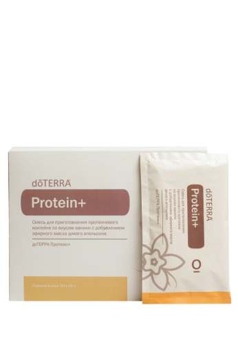 картинка Protein+ Vanilla dōTERRA / Protein+ со вкусом ванили, 20 саше Эфирные масла doTERRA от интернет магазина doTERRA.moscow