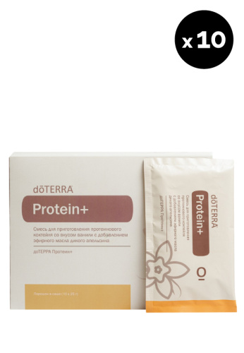 картинка Protein+ Vanilla dōTERRA / Protein+ со вкусом ванили, 10 саше Эфирные масла doTERRA от интернет магазина doTERRA.moscow