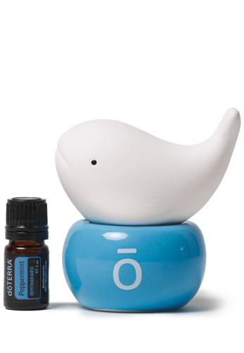 картинка Ceramic Diffuser Whale w/ Peppermint 5 ml / Набор «Мятный океан» Эфирные масла doTERRA от интернет магазина doTERRA.moscow